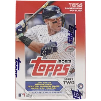 2023 Topps Series 2 Baseball 7-Pack Blaster Box (Commemorative Relic Card!) (Lot of 6)
