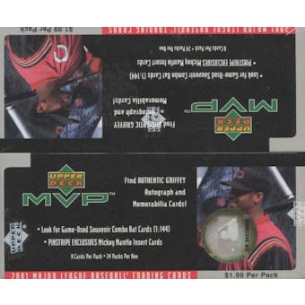 2001 Upper Deck MVP Baseball Prepriced Box (Reed Buy)