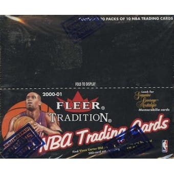 2000/01 Fleer Tradition Basketball Retail 20 Pack Box