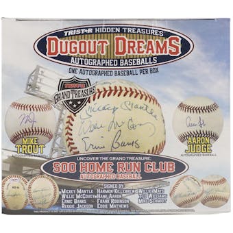 2023 TriStar Hidden Treasures Dugout Dreams Autographed Baseball Hobby Box
