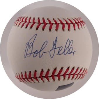 2001 Topps Archives Reserve Bob Feller Autographed Baseball Topps Cert #1970453 (Reed Buy)