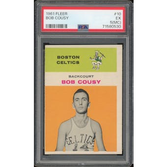 1961/62 Fleer #10 Bob Cousy PSA 5MC *0530 (Reed Buy)