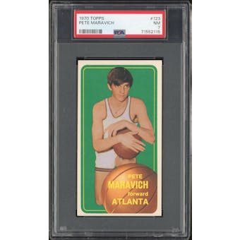 1970/71 Topps #123 Pete Maravich RC PSA 7 *2115 (Reed Buy)