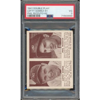 1941 Double Play #61/62 Lefty Gomez/Phil Rizzuto XRC PSA 3 *3999 (Reed Buy)