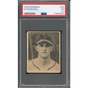 1948 Bowman #36 Stan Musial RC PSA 1.5 *4009 (Reed Buy)