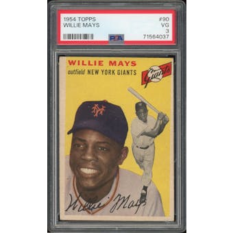 1954 Topps #90 Willie Mays PSA 3 *4037 (Reed Buy)