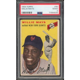 1954 Topps #90 Willie Mays PSA 2 *4039 (Reed Buy)