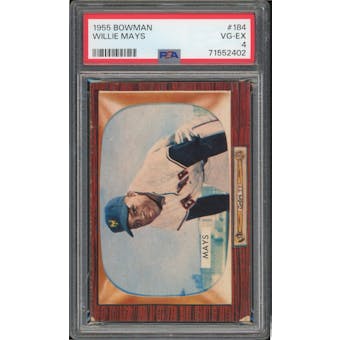 1955 Bowman #184 Willie Mays PSA 4 *2402 (Reed Buy)