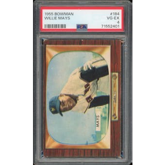 1955 Bowman #184 Willie Mays PSA 4 *2401 (Reed Buy)