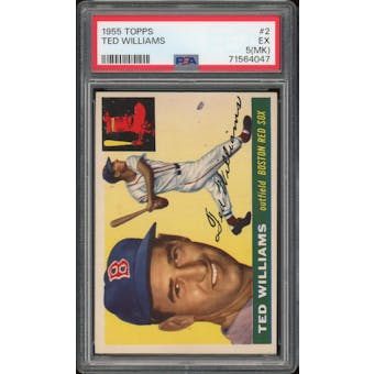 1955 Topps #2 Ted Williams PSA 5MK *4047 (Reed Buy)