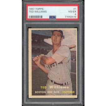 1957 Topps #1 Ted Williams PSA 4 *2419 (Reed Buy)