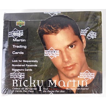 Ricky Martin Trading Cards Hobby Box (1999 Upper Deck) (Reed Buy)