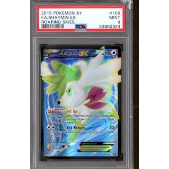 Pokemon XY Roaring Skies Single Shaymin EX 106/108 FULL ART PSA 9
