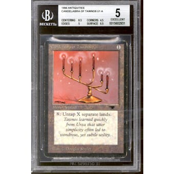 Magic the Gathering Antiquities Candelabra of Tawnos BGS 5 (8.5, 4.5, 5, 6.5)