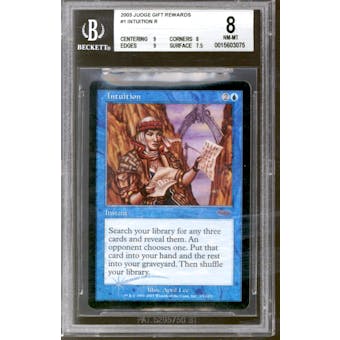 Magic the Gathering Foil Judge Promo Intuition BGS 8 (9, 8, 9, 7.5)