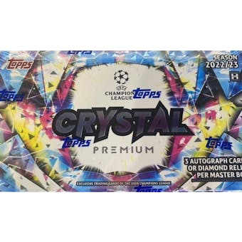2022/23 Topps Crystal Premium UEFA Champions League Soccer Hobby Box