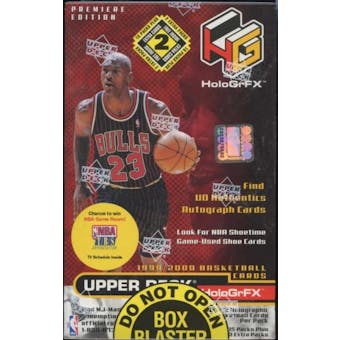 1999/00 Upper Deck Hologrfx Basketball Blaster 17 Pack Box
