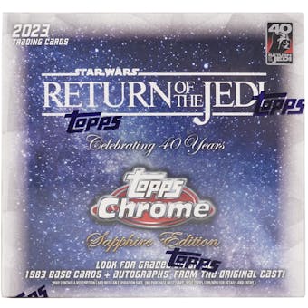 Star Wars: Return of the Jedi Chrome Sapphire Edition Hobby Box (Topps 2023)