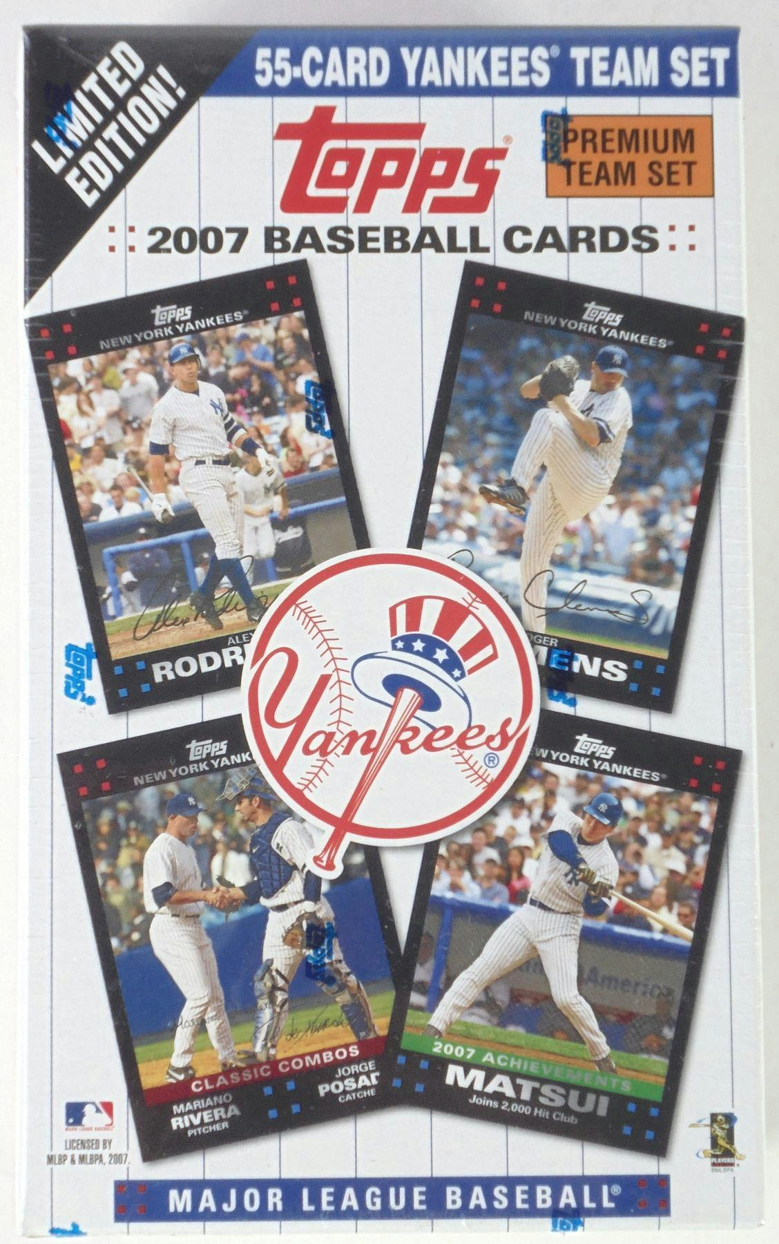 2007 Topps Baseball New York Yankees Team Set (55 cards) (Reed Buy)