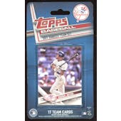 2017 Topps Baseball New York Yankees Team Set (17 cards)(Judge RC) (Reed Buy)