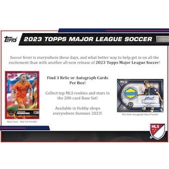 2023 Topps MLS Major League Soccer Hobby Box (Presell)