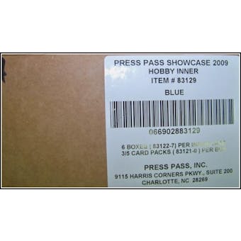 2009 Press Pass Showcase Racing Hobby 6-Box Case