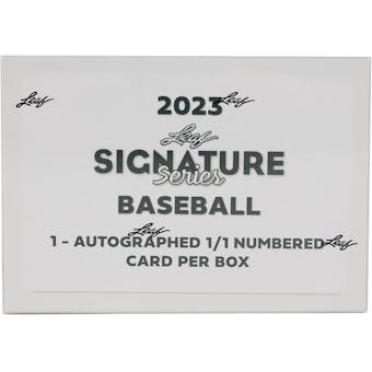 2023 Leaf Signature Series Baseball Hobby Box