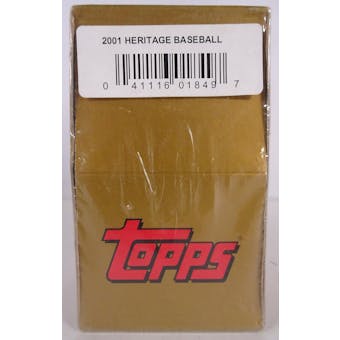 2001 Topps Heritage Baseball Retail Box (7 Packs) (Reed Buy)