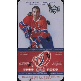 2008/09 Upper Deck Montreal Canadiens Centennial  Hockey Hobby Tin (Box)