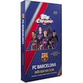 2022/23 Topps Chrome FC Barcelona: Mes Que Un Club Soccer Hobby Box