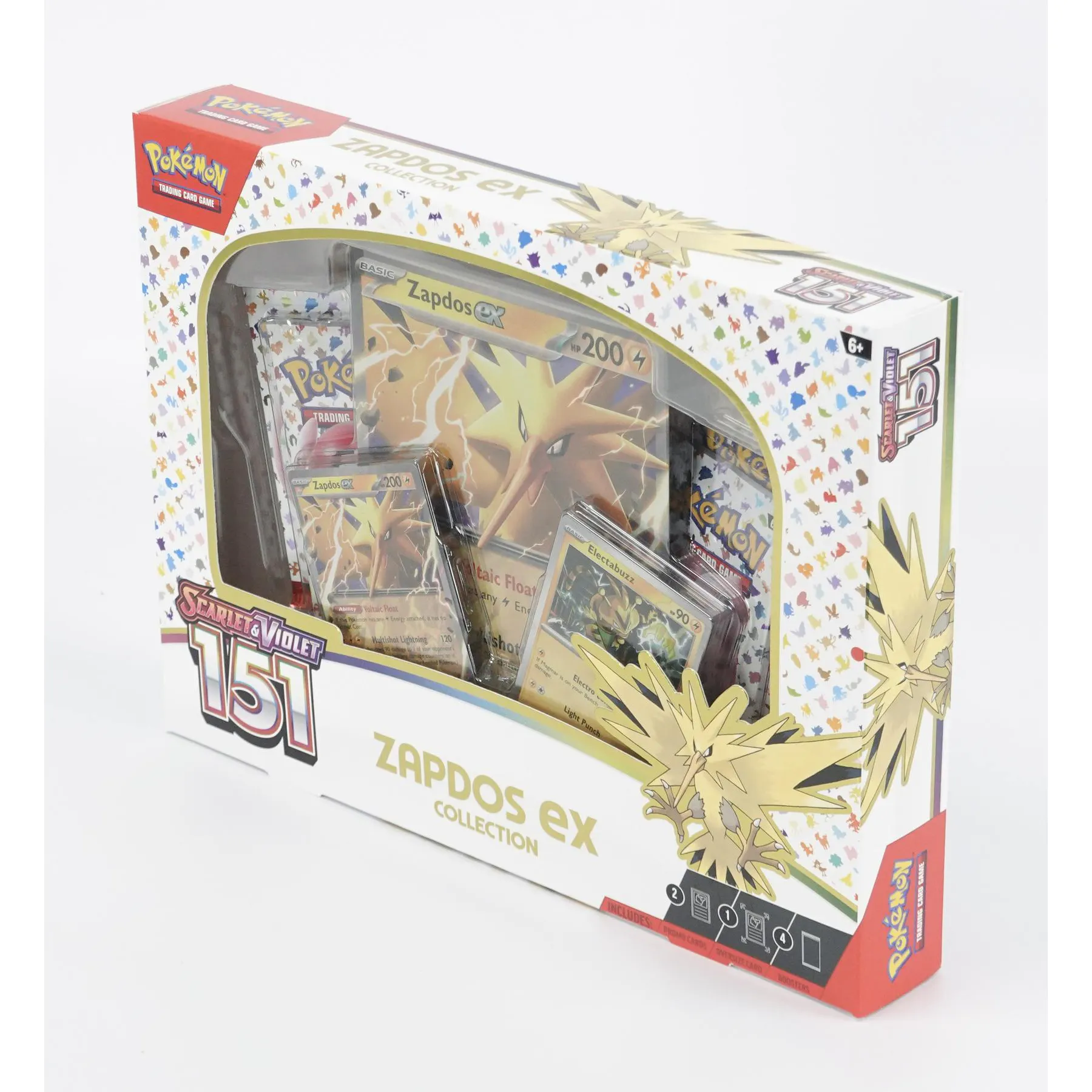pokmon - trading card game: 151 zapdos ex box Pokemon Collection Card Number Pokemon 151: Zapdos EX Box