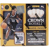 2022/23 Panini Crown Royale Basketball Asia Box