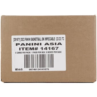 2022/23 Panini Impeccable Basketball Asia Tmall 8-Box Case