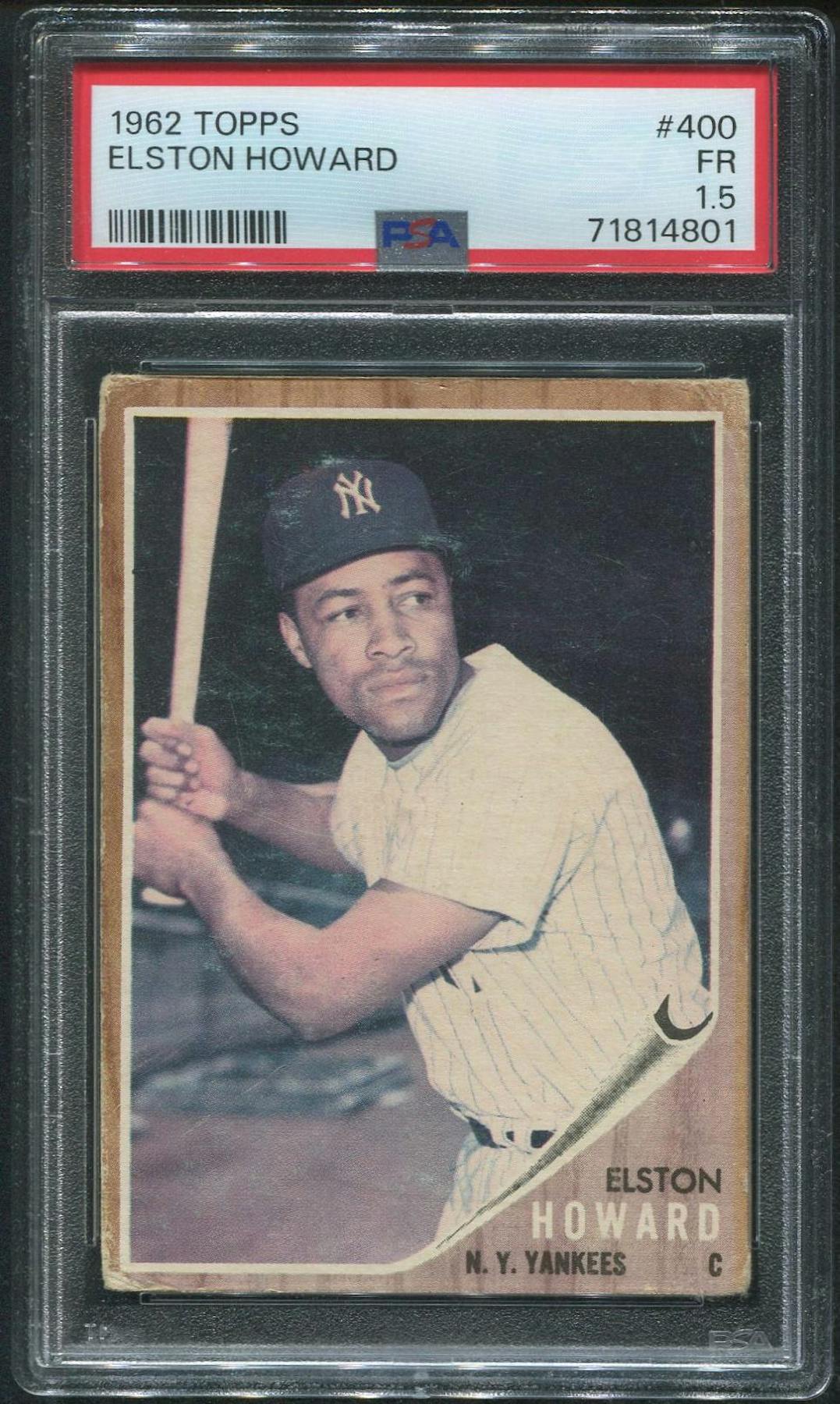 1962 Topps Baseball #400 Elston Howard PSA 1.5 (FR)