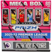 2021/22 Panini Prizm Premier League EPL Soccer Mega Box (Pink Ice Prizms!)