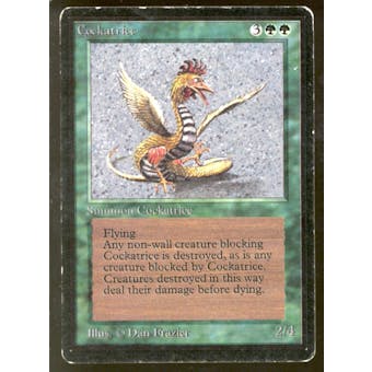 Magic the Gathering Beta Cockatrice HEAVILY PLAYED (HP) *241