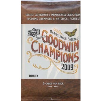 2009 Upper Deck Goodwin Champions Baseball Hobby Pack