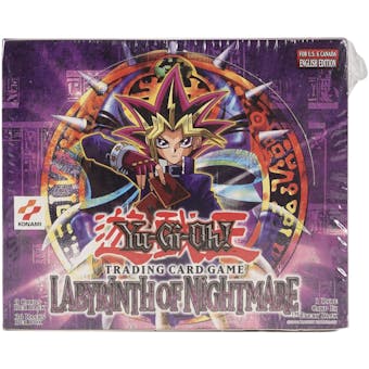 Upper Deck Yu-Gi-Oh Labyrinth of Nightmare Unlimited LON Booster Box (36-Pack) EX-MT Cut shrink