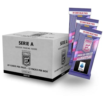 2022/23 Panini Donruss Elite Serie A Soccer Jumbo Value 12-Pack Box