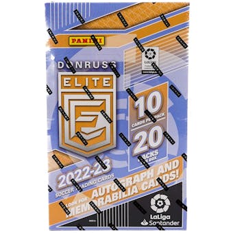 2022/23 Panini Donruss Elite LaLiga Soccer Retail 20-Pack Box