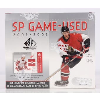 2002/03 Upper Deck SP Game Used Hockey Hobby Box