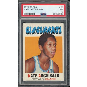 1971/72 Topps #29 Nate Archibald RC PSA 7 *5038 (Reed Buy)
