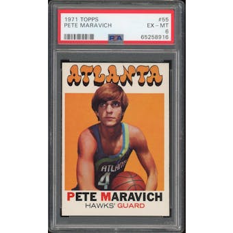 1971/72 Topps #55 Pete Maravich PSA 6 *8916 (Reed Buy)
