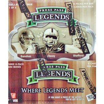 2009 Press Pass Legends Football Hobby Box