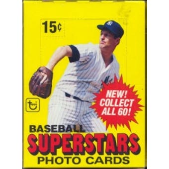 1980 Topps Superstars Photo Cards Baseball Wax Box