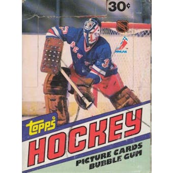 1981/82 Topps Hockey Wax Box