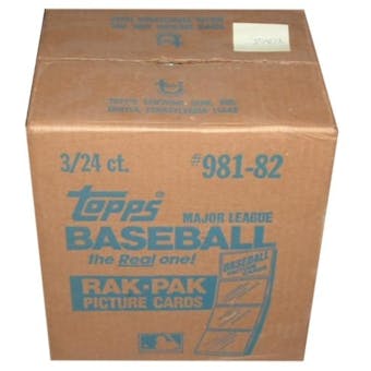 1982 Topps Baseball Rack 3-Box Case