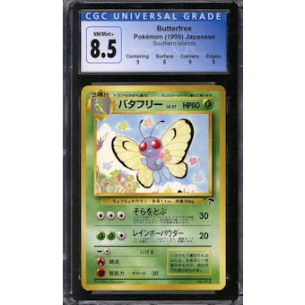 Pokemon Southern Islands Japanese Butterfree 12 CGC 8.5