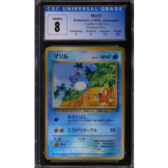 Pokemon Southern Islands Japanese Marill 183 CGC 8