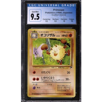 Pokemon Southern Islands Japanese Primeape 57 CGC 9.5 GEM MINT